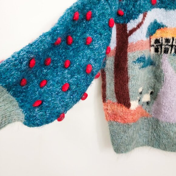 Vintage Susie Lee The Covent Garden Collection Hand Knit Bobble Mohair Sweater - Picture 5 of 10